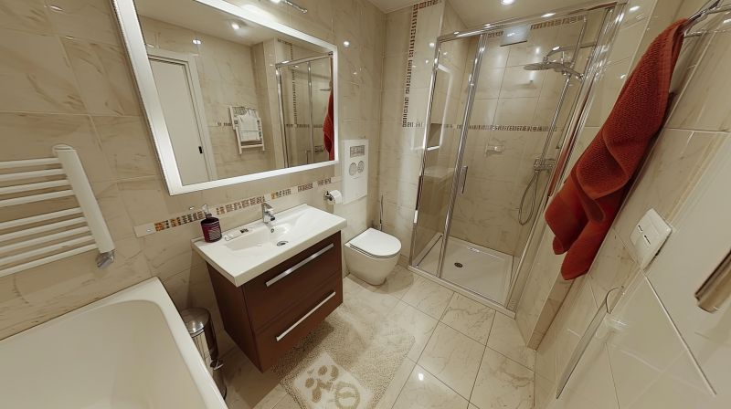 Finished Bathroom with Modern Fixtures